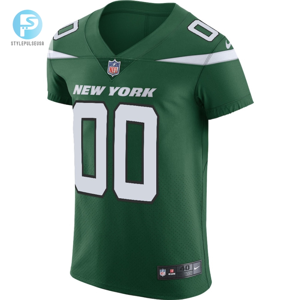 Mens New York Jets Nike Gotham Green Vapor Untouchable Elite Custom Jersey 