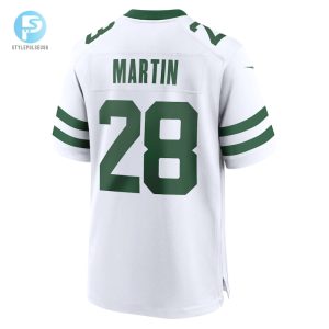 Mens New York Jets Curtis Martin Nike White Legacy Retired Player Game Jersey stylepulseusa 1 2