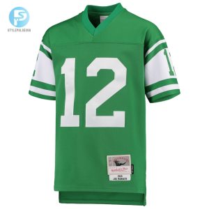 Youth New York Jets Joe Namath Mitchell Ness Green 1968 Legacy Retired Player Jersey stylepulseusa 1 1