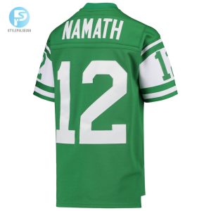 Youth New York Jets Joe Namath Mitchell Ness Green 1968 Legacy Retired Player Jersey stylepulseusa 1 2