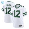 Mens New York Jets Joe Namath Nike White Legacy Retired Player Game Jersey stylepulseusa 1