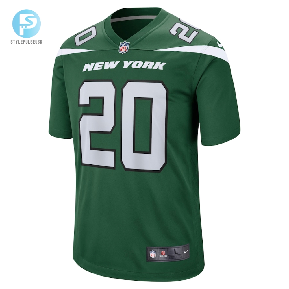 Mens New York Jets Breece Hall Nike Green Player Game Jersey 
