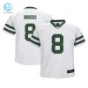 Preschool New York Jets Aaron Rodgers Nike White Alternate Game Jersey stylepulseusa 1