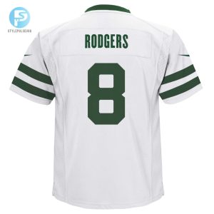 Preschool New York Jets Aaron Rodgers Nike White Alternate Game Jersey stylepulseusa 1 2