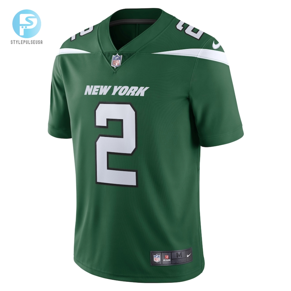 Mens New York Jets Zach Wilson Nike Gotham Green Vapor Limited Jersey 