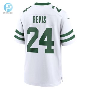 Mens New York Jets Darrelle Revis Nike White Legacy Retired Player Game Jersey stylepulseusa 1 2