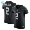 Mens New York Jets Zach Wilson Nike Stealth Black Vapor Elite Jersey stylepulseusa 1