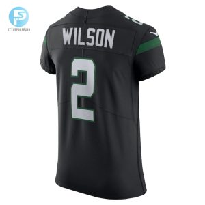 Mens New York Jets Zach Wilson Nike Stealth Black Vapor Elite Jersey stylepulseusa 1 2