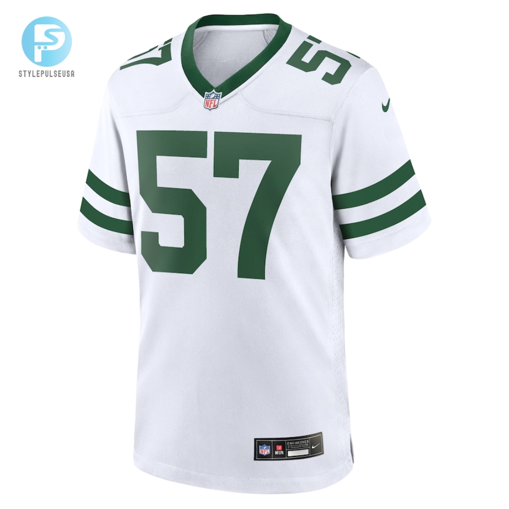 Mens New York Jets C.J. Mosley Nike White Legacy Player Game Jersey 