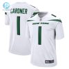 Mens New York Jets Ahmad Sauce Gardner Nike White Player Game Jersey stylepulseusa 1