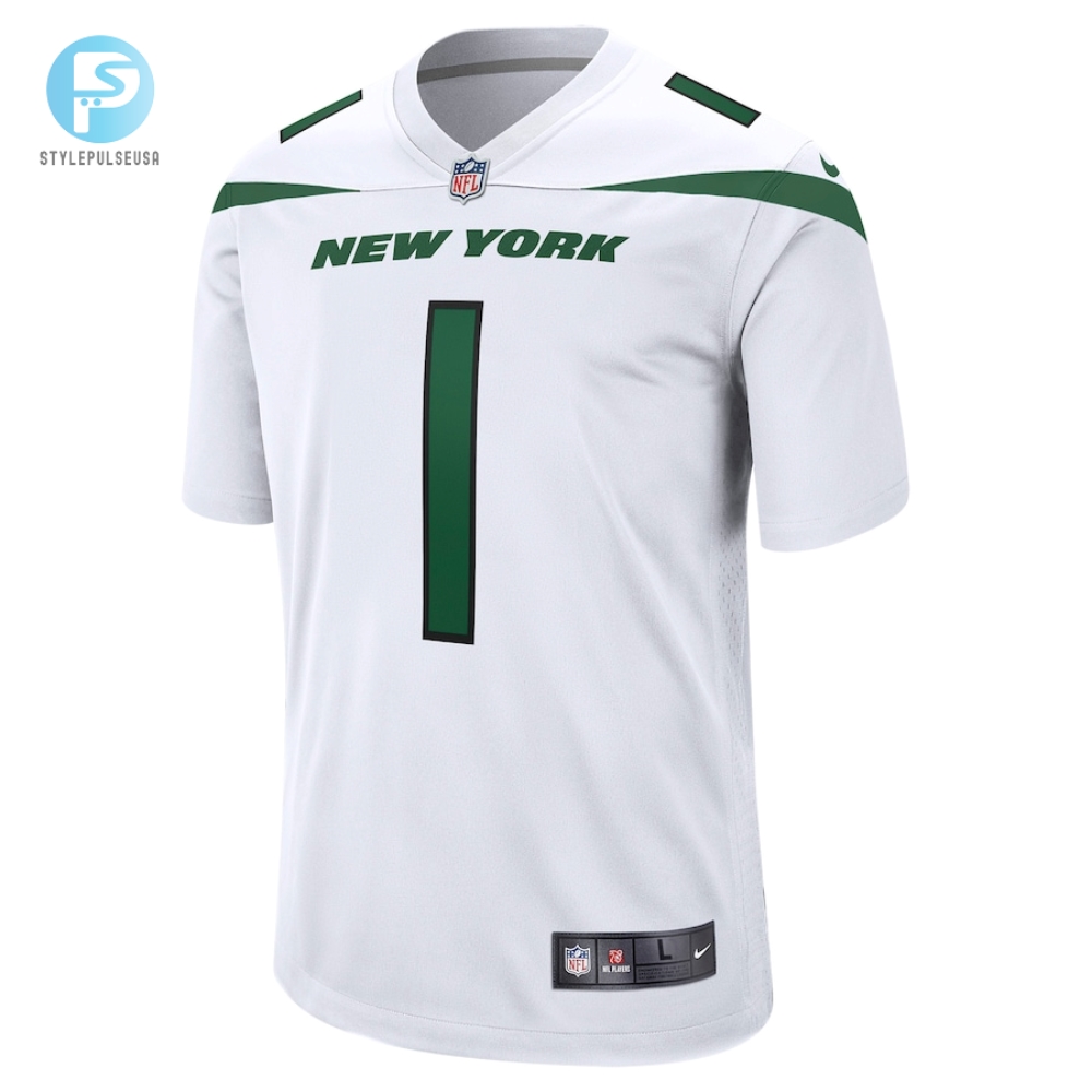Mens New York Jets Ahmad Sauce Gardner Nike White Player Game Jersey 