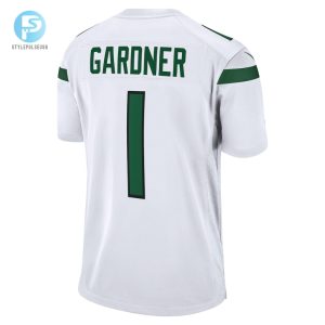 Mens New York Jets Ahmad Sauce Gardner Nike White Player Game Jersey stylepulseusa 1 2