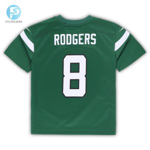 Infant New York Jets Aaron Rodgers Nike Gotham Green Game Jersey stylepulseusa 1 2