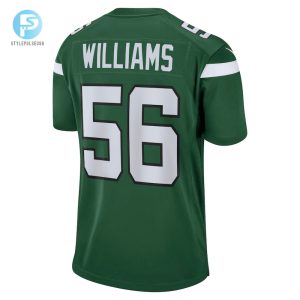 Mens New York Jets Quincy Williams Nike Gotham Green Game Jersey stylepulseusa 1 2