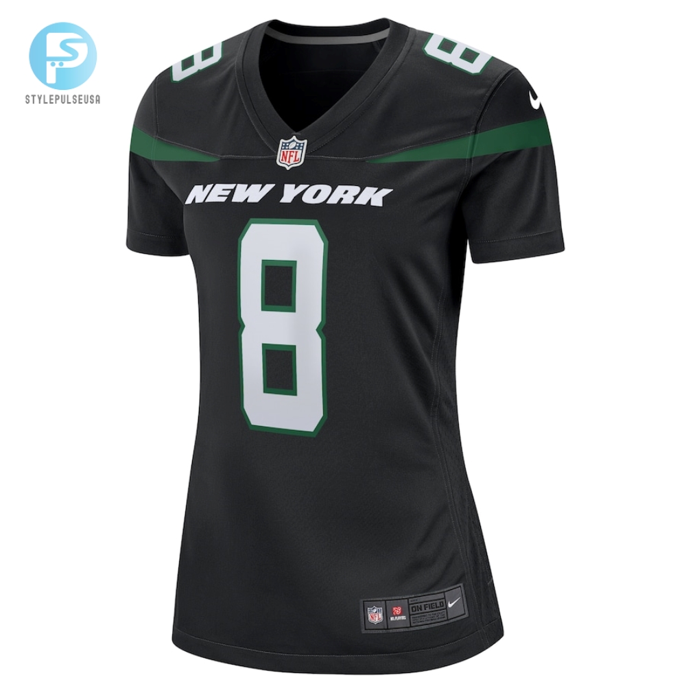 Womens New York Jets Aaron Rodgers Nike Black Player Jersey 