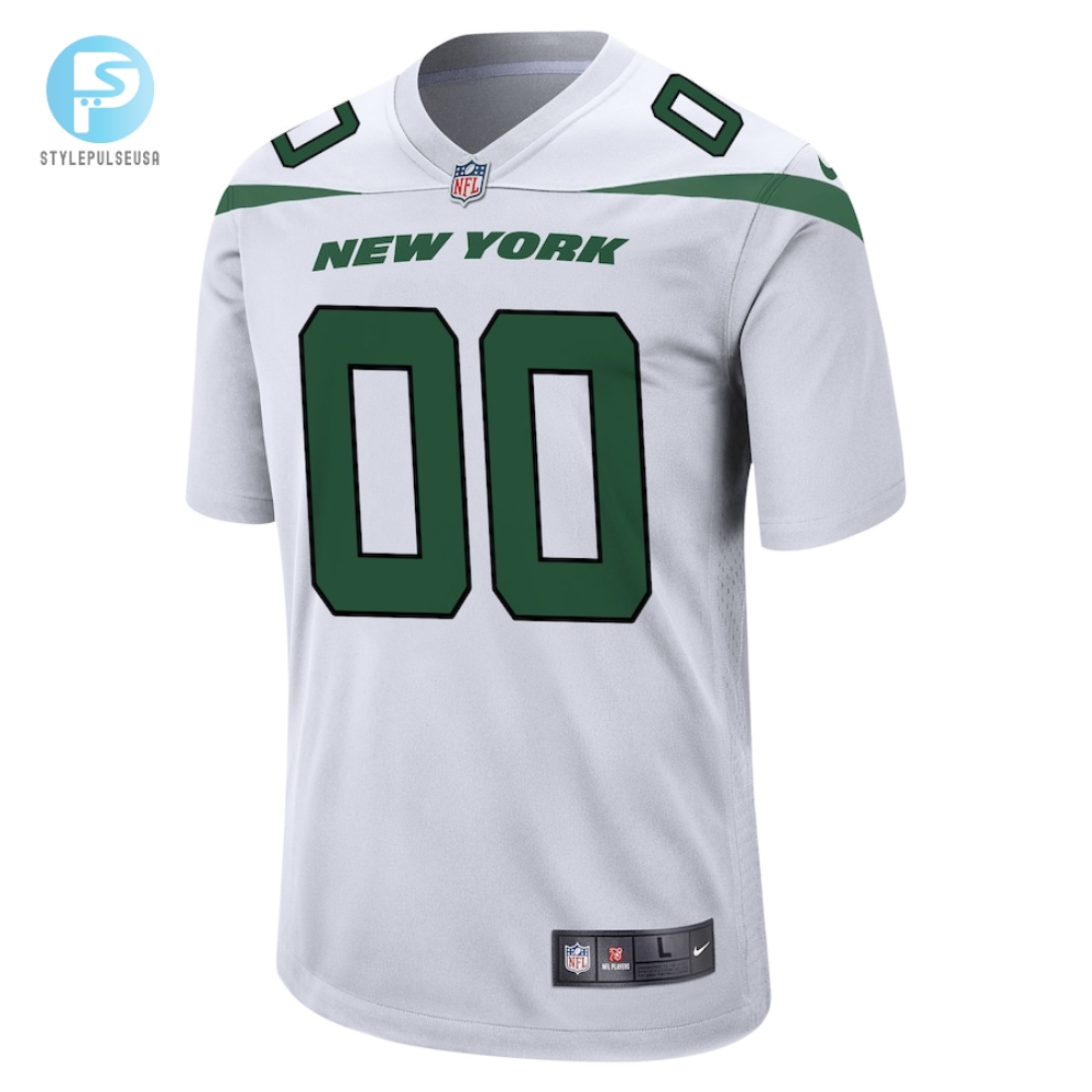 Mens New York Jets Nike White Custom Game Jersey 