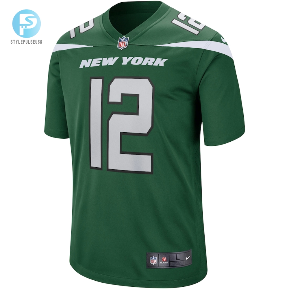 Mens New York Jets Joe Namath Nike Gotham Green Game Retired Player Jersey 