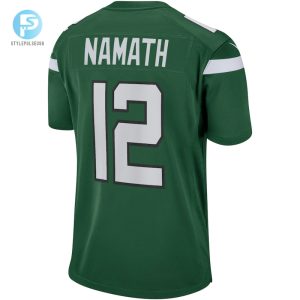 Mens New York Jets Joe Namath Nike Gotham Green Game Retired Player Jersey stylepulseusa 1 2