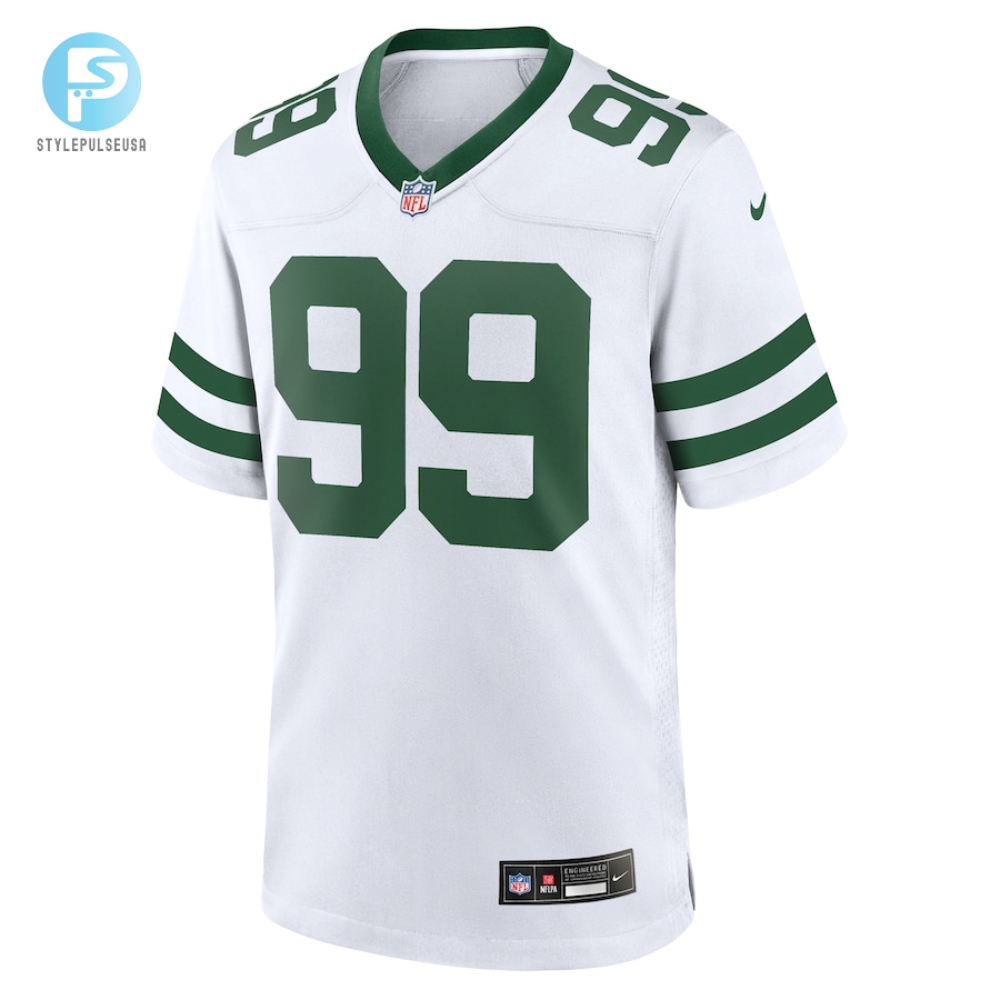 Mens New York Jets Mark Gastineau Nike White Legacy Retired Player Game Jersey 