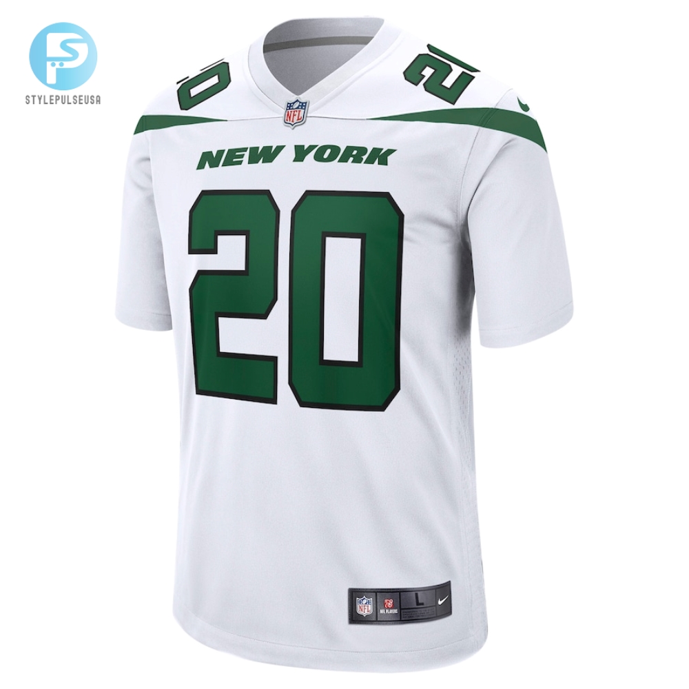 Mens New York Jets Breece Hall Nike White Away Game Player Jersey 