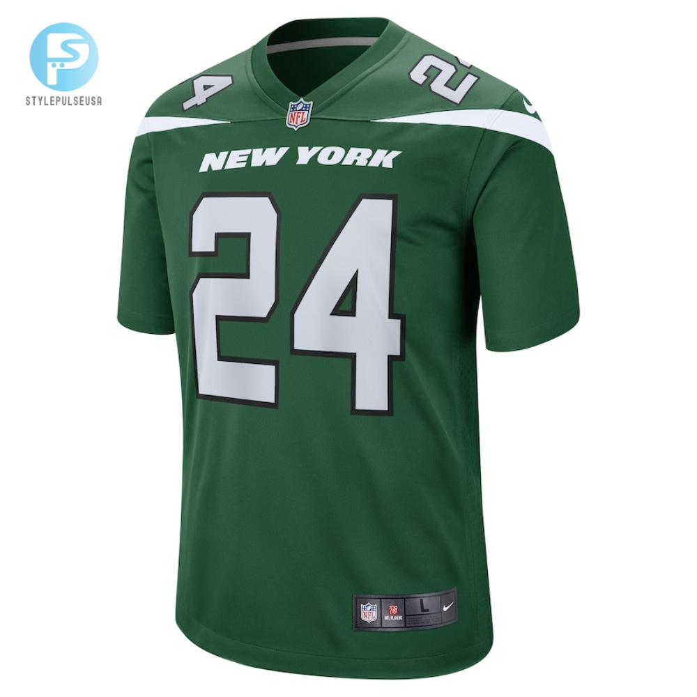 Mens New York Jets Darrelle Revis Nike Gotham Green Retired Player Game Jersey 
