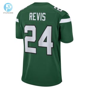 Mens New York Jets Darrelle Revis Nike Gotham Green Retired Player Game Jersey stylepulseusa 1 2