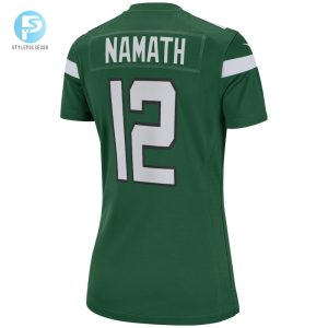 Womens New York Jets Joe Namath Nike Gotham Green Game Retired Player Jersey stylepulseusa 1 2