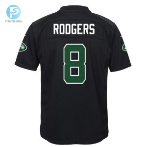 Youth New York Jets Aaron Rodgers Nike Black Game Fashion Jersey stylepulseusa 1 2