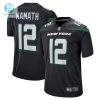 Mens New York Jets Joe Namath Nike Black Retired Player Jersey stylepulseusa 1