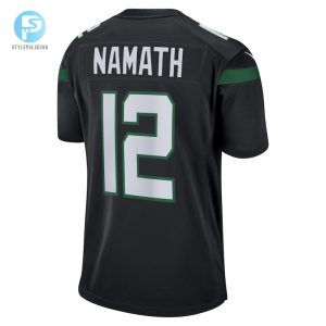 Mens New York Jets Joe Namath Nike Black Retired Player Jersey stylepulseusa 1 2