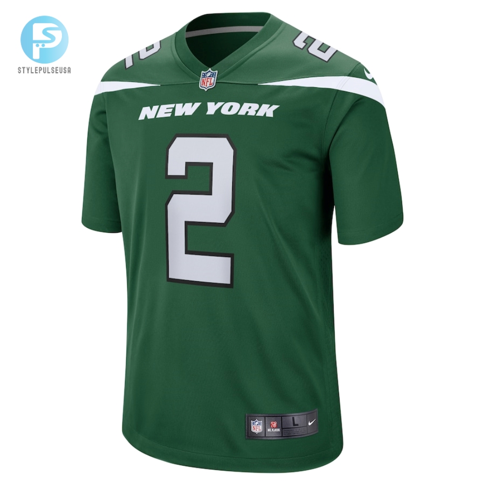 Youth New York Jets Zach Wilson Nike Gotham Green Game Jersey 