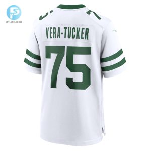 Mens New York Jets Alijah Veratucker Nike White Legacy Player Game Jersey stylepulseusa 1 2