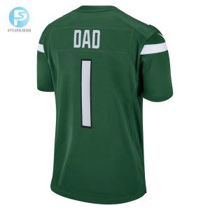 Mens New York Jets Number 1 Dad Nike Gotham Green Game Jersey stylepulseusa 1 2