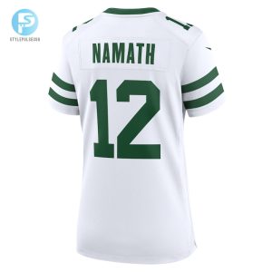 Womens New York Jets Joe Namath Nike White Legacy Retired Player Game Jersey stylepulseusa 1 2