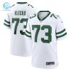 Mens New York Jets Joe Klecko Nike White Legacy Retired Player Game Jersey stylepulseusa 1