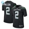 Youth New York Jets Zach Wilson Nike Black Game Jersey stylepulseusa 1