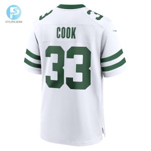 Mens New York Jets Dalvin Cook Nike White Legacy Player Jersey stylepulseusa 1 2