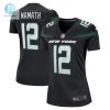 Womens New York Jets Joe Namath Nike Black Retired Player Jersey stylepulseusa 1