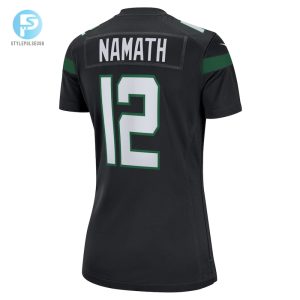 Womens New York Jets Joe Namath Nike Black Retired Player Jersey stylepulseusa 1 2