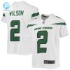 Youth New York Jets Zach Wilson Nike White Game Jersey stylepulseusa 1