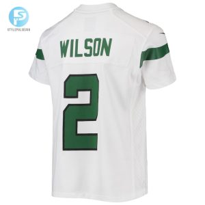 Youth New York Jets Zach Wilson Nike White Game Jersey stylepulseusa 1 2