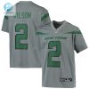 Youth New York Jets Zach Wilson Nike Gray Inverted Team Game Jersey stylepulseusa 1