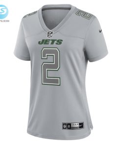 Womens New York Jets Zach Wilson Nike Gray Atmosphere Fashion Game Jersey stylepulseusa 1 1