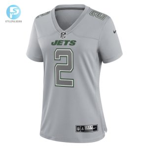 Womens New York Jets Zach Wilson Nike Gray Atmosphere Fashion Game Jersey stylepulseusa 1 1