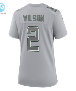 Womens New York Jets Zach Wilson Nike Gray Atmosphere Fashion Game Jersey stylepulseusa 1 2