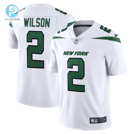 Mens New York Jets Zach Wilson Nike Spotlight White Vapor Limited Jersey stylepulseusa 1 3