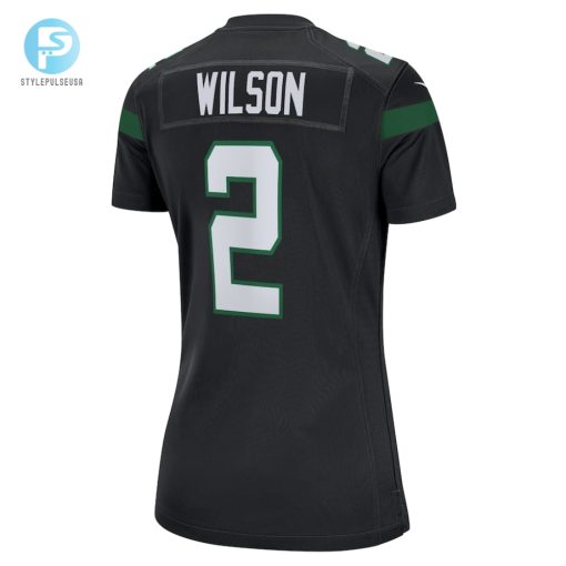 Womens New York Jets Zach Wilson Nike Black Player Jersey stylepulseusa 1 2