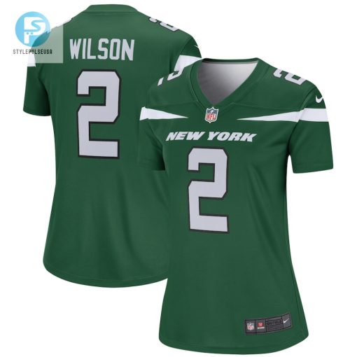 Womens New York Jets Zach Wilson Nike Gotham Green Legend Jersey stylepulseusa 1