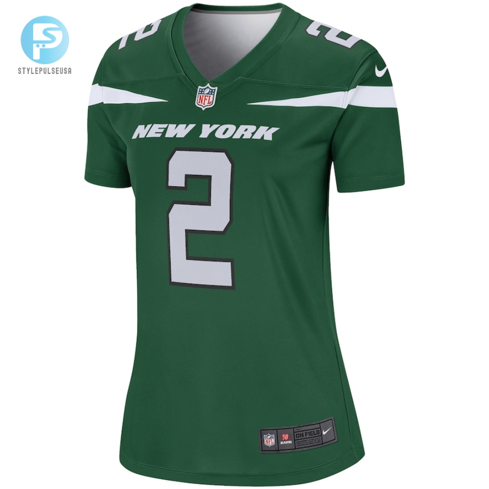Womens New York Jets Zach Wilson Nike Gotham Green Legend Jersey 