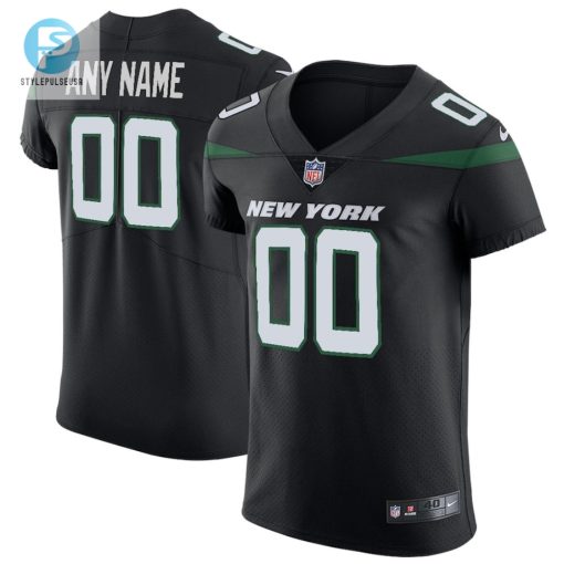 Mens New York Jets Nike Stealth Black Vapor Untouchable Elite Custom Jersey stylepulseusa 1 6